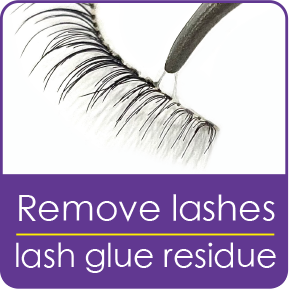 Remove lash glue residue  