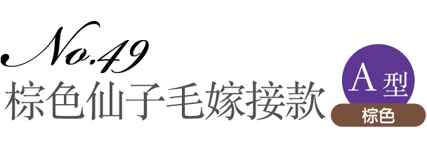 No.49 棕色仙子毛嫁接款