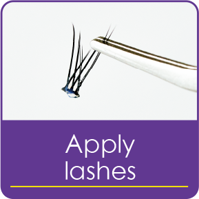 Apply lashes